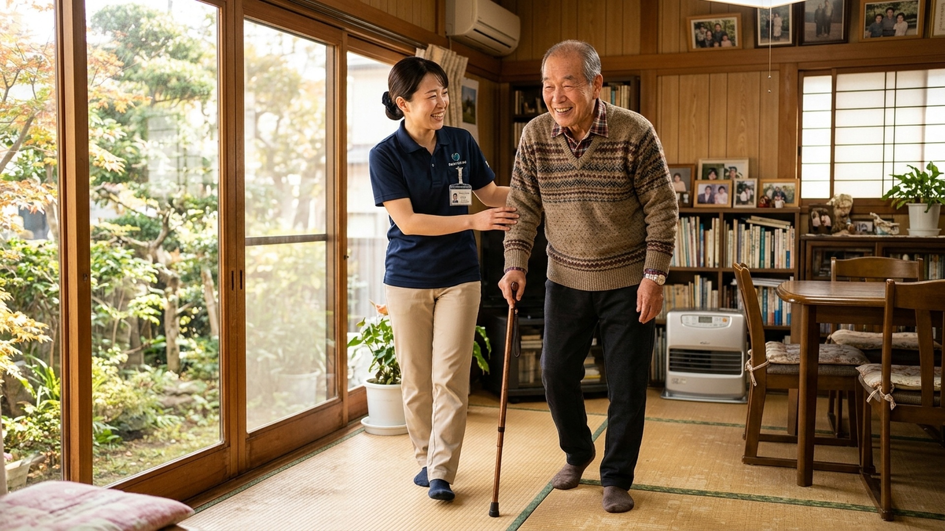 生活の場で行う訪問リハビリ歩行訓練