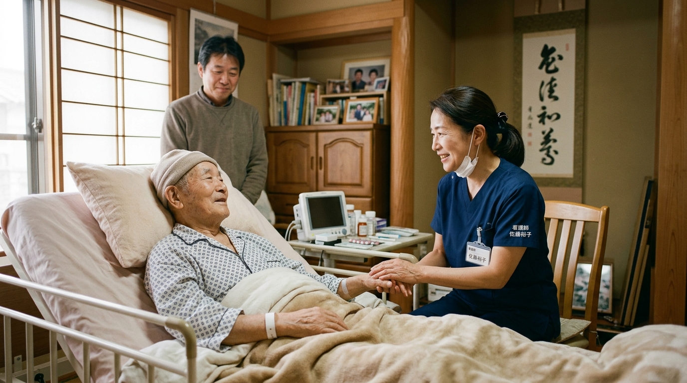 24時間365日、利用者さんの手を優しく包み込み安心を届けるアイナースの訪問看護師